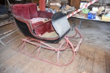 One Seat Horse Drawn Sleigh With Horse Fill