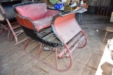 One Seat Horse Drawn Sleigh With Horse Fill
