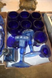 Cobalt Blue Glasses And Dishes