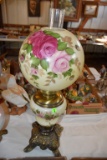 Hand Painted Banquet Lamp Electric