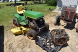 John Deere 400 Garden Tractor With Deck, Hi-Lo Hydro, With Engine, Missing Parts