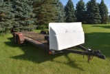 1976 Roadway 18’ Flatbed Tandem Axle Bumper Hitch Car Trailer With Ramps, Has Title
