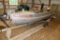 Alumacraft Model FD 12' Aluminum Fishing Boat, Johnson 9.9 Tiller Motor, 3 Row Seating, Bow Mount An