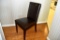 Leather Dining Room Side-Chair, PICK UP ONLY,SEE DATES/TIMES ABOVE IN NOTES, NO SHIPPING AVAILABLE F