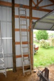 Werner Job Master 24' Aluminum Extension Ladder, PICK UP ONLY,SEE DATES/TIMES ABOVE IN NOTES, NO SHI