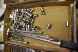 Assortment Of 3/8th Inch Sockets And Ratchets