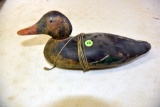Hand Carved Wooden Teal Wing Decoy