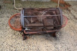 Mobile Firepit With Wheels, PICK UP ONLY,SEE DATES/TIMES ABOVE IN NOTES, NO SHIPPING AVAILABLE FOR T