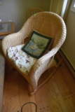 Wicker Rocking Chair, PICK UP ONLY,SEE DATES/TIMES ABOVE IN NOTES, NO SHIPPING AVAILABLE FOR THIS IT