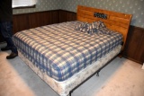 Nice Wood Headboard, With Full Size With Serta Perfect Sleeper Mattress, PICK UP ONLY,SEE DATES/TIME