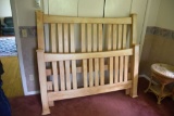 Pine Headboard And Footboard, With Full Size Bed/Mattress, Good Mattress, PICK UP ONLY,SEE DATES/TIM