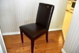 Leather Dining Room Side-Chair, PICK UP ONLY,SEE DATES/TIMES ABOVE IN NOTES, NO SHIPPING AVAILABLE F