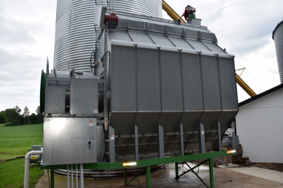 Sukup T-12 Continuous Flow Grain Dryer 12’, 15hp, Quadra Touch Display, Single Phase, 1,958 One Owne