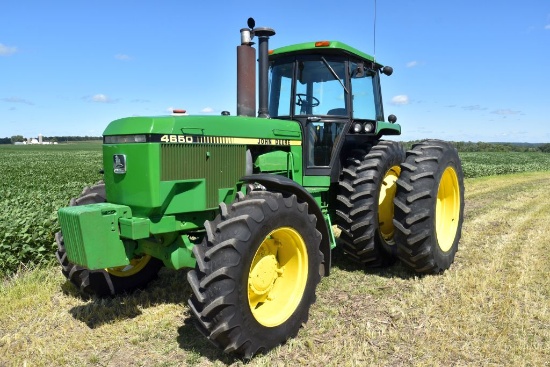 1983 John Deere 4650 MFWD, 5253 Actual Hours, New 18.4 x 42 Rear Rubber With Axle Mount Duals, 380/8