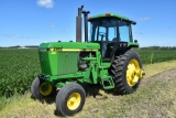 1991 John Deere 4255 2WD, 4956 One Owner Actual Hours, 15 P/S, New 18.4 x 38 Rubber With Axle Mounte