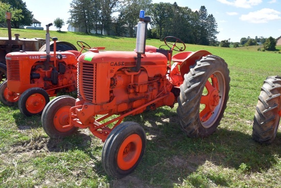 1952 Case DC, W/F, Fenders, 3pt, PTO, 13.6x38 Tires, SN:605547, Runs Good, Older Restoration