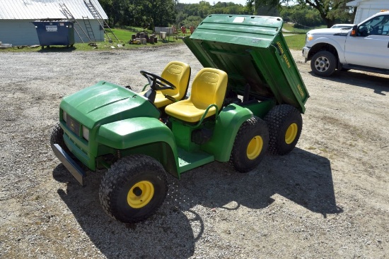 John Deere 6x4 Gator, Electric Dump Box, Unknown Hours, Runs and Drives