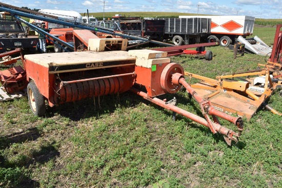Case 230 Small Square Baler, 540PTO, Straight Chute, SN:8334387 Selling With Case Model F96337 Bale