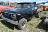 1984 Ford F250 Special Order, 351 Windsor, 5 Spped With Overdrive, 4x4, 7' Steel Flatbed, Unknown Mi