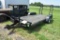 16' Tandem Axle Flat Bed Trailer, 5' Ramps,