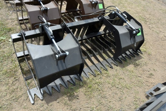 New Unused 80" Rock & Brush Grapple, Universal Sk