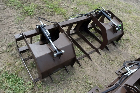 New Unused 82" Tine Manure Brush Grapple, Universe