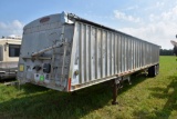 1987 Stout Double Hopper Bottom Grain Trailer, 42