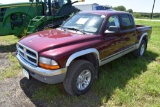 2001 Dodge Dakota SLT Pickup, 4WD, 4 Door Quad Ca