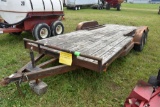 1989 Landall 18' Tandem Axle Flatbed Trailer, Ram