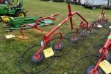 Tonutti P5 3pt. 5 Wheel Rake, New Unused