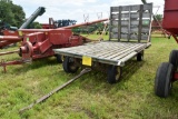 7.5' x 14' Flatbed Hay Rack On John Deere Running