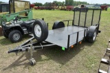 2013 Shop Built Single Axle Trailer, 6'x12', 7,50