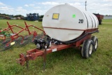 Ag Systems 1400 Gallon Poly Tank on Tandem Axle