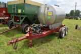 850 Gallon SS Tank On Tandem Axle Trailer, B&S Mo