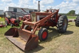 Farmall 706 Gas Tractor, Hydraulic Loader, 18.4x3