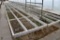 4'x15' Sections Of Wooden Frame With Metal Chain Link Top Greenhouse Benches, 6 Total