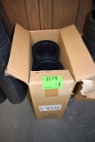 8 Inch Azalea Black Plastic Pots, 100 Total