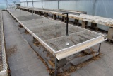 (5) 4'x12', (5) 3'x12' Wooden Frame With Mesh Greenhouse Benches