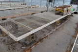 6' Wide x 75' Long, Wooden Frame With Mesh Greenhouse Benches, Various Lengths