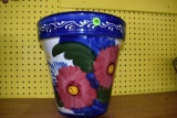 Ceramic Painted 12 Inch Pot