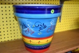 Ceramic Painted 10 Inch Pot