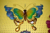 Butterfly Metal And Glass Art