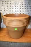 (8) 10 Inch Plastic Pots, Selling 8 X $