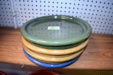 4 - 12 Inch Ceramic Saucers, Selling 4 X $