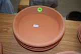 3- 8 Inch Terracotta Saucers