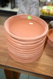 11- 9 Inch Terracotta Saucers