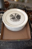 11 Plates From Old Main Pillsbury Baptist Bible College