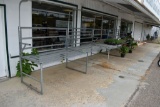 5 Sections Of Free Standing Galvanized Garden Bench, 3'x6' Sections, Selling 5x$