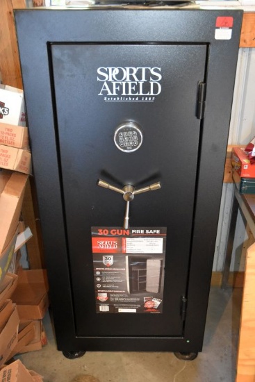 Sports Afield 30 Gun Fire Safe, Elock With Override Keys, 55''x26''x18.5'', 30 Minutes At 1200 Degre