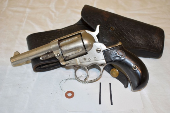 Colt 38 Cal. Revolver, With Some Pitting, With Leather Holster